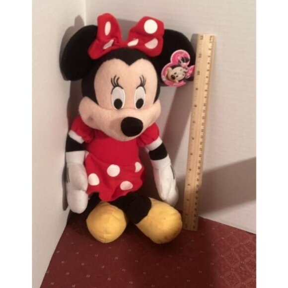 Disney Minnie Mouse Plush Doll 20" Red & White Polka Dot Dress Stuffed Toy - Picture 3 of 5